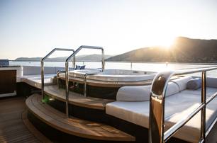 GX Superyachts GX42 RPH yacht upper deck jacuzzi 
