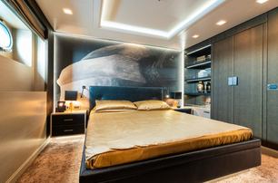 ISA Yachts motor yacht Liberty guest cabin with double bed 