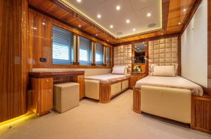 Bilgin superyacht Elada guest cabin with twin beds 