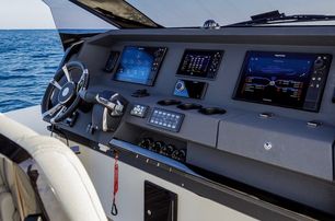Technohull Alpha 50 boat helm station 