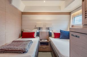Beneteau Grand Trawler 63 motor yacht twin bed cabin