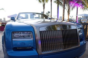 Bentley car at Miami Yacht Show