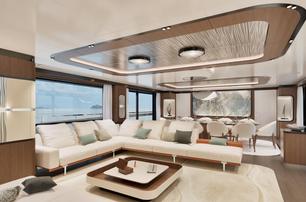 GX Superyachts GX42 RPH yacht main saloon lounge area 