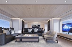 Ocean Alexander 40P yacht main saloon lounge 