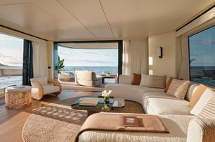 First Azimut Seadeck 9 main saloon lounge area 