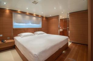  Baglietto superyacht Tin Tin guest cabin with large window