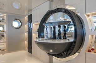 Expedition yacht Scout integrated interior art work 