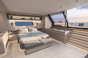 Pardo GT75 main cabin with access to deck