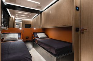 AB Yachts AB 80 motor yacht guest cabin with twin beds 