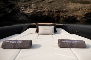 Technohull Alpha 45 boat sun pad 