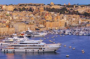 Great Harbor rom Upper Barrakka Gardens, Valetta, Malta