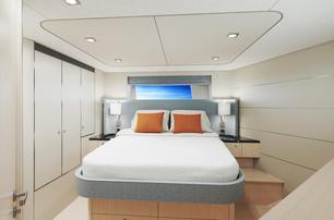 Outer Reef 540 Adventure yacht guest cabin with storage 