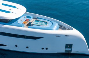 Bilgin superyacht Elada foredeck with pool 