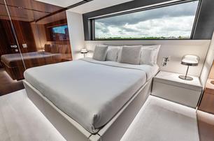Riva motor yacht Euro guest cabin with window 