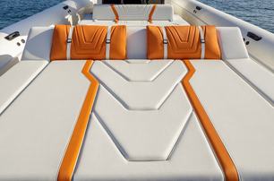 Technohull Alpha 50 boat sun pad 