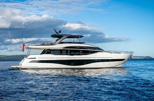 Princess Y85 Mk2 at sea