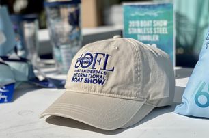 branded baseball cap Fort Lauderdale Boat Show