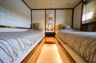 Benetti motor yacht Afina guest cabin with twin beds 