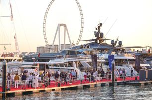 Dubai International Boat Show visitors