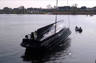 Elling E4 rollover test demonstrating the yacht’s self-righting design