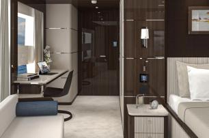 First Lazzara UHV 100 yacht master cabin desk 