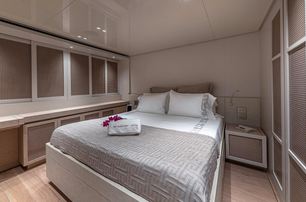 Sanlorenzo motor yacht Another One guest cabin with storage 