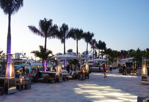 night time hospitality at Miami Yacht Show