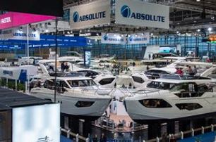 Absolute Yachts on display at boot