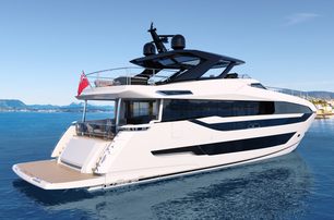 Sunseeker 94 Yacht motor yacht at anchor