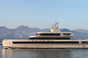Rendering of superyacht After You under way 