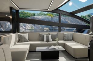 pearl 63 main saloon with neutral furnishing 