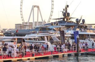 visitors at Dubai International Boat Show