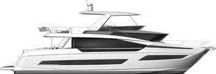 Prestige Yachts X Line Illustration