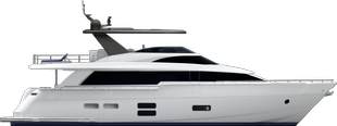 Hatteras Yachts Motor Yachts Illustration