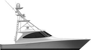 Viking Yachts Sport Yacht Illustration