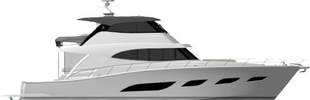 Riviera Yacht Sports Motor Yacht Illustration