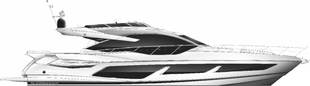 Sunseeker Sport Yacht Illustration