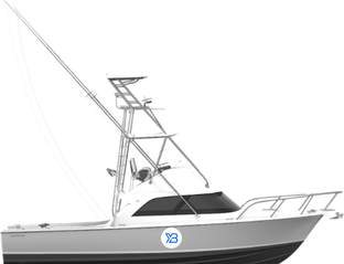 35 Flybridge profile illustration