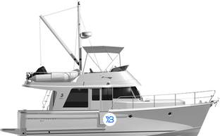 Swift Trawler 34 profile illustration