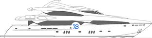 37 Metre Yacht profile illustration