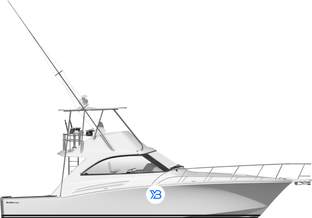 GT45X Flybridge profile illustration