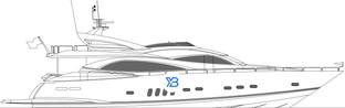 94 Yacht profile illustration