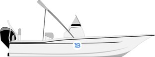 195 Sportfish profile illustration