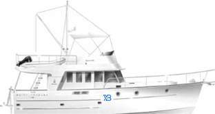 Swift Trawler 42 profile illustration