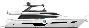 Ferretti 780 profile illustration