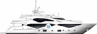 131 Yacht profile illustration