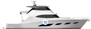 72 Sports Motor Yacht profile illustration