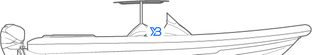 Silurian 1080 Twin Outboard profile illustration