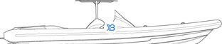 Silurian 1080 Twin Inboard profile illustration