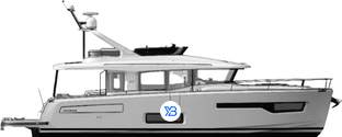 495 Flybridge profile illustration